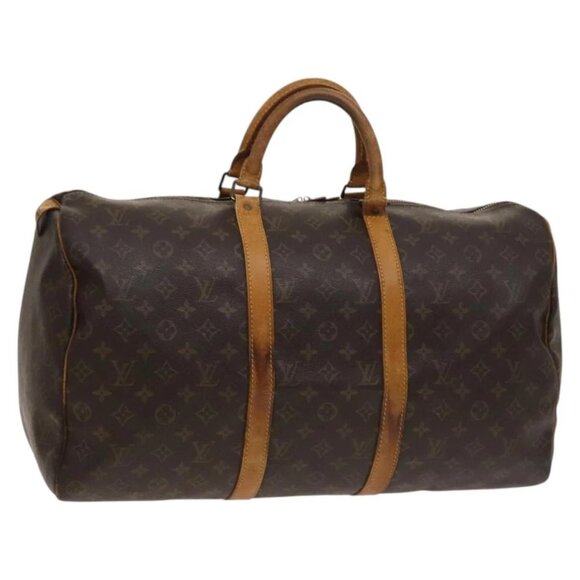 LOUIS VUITTON Monogram Keepall 50 Boston Bag M41426 LV Auth 124845 - Picture 1 of 16